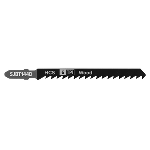 Sealey SJBT144D Jigsaw Blade for General Wood 100mm 6tpi - Pack of 5 - additional view 2