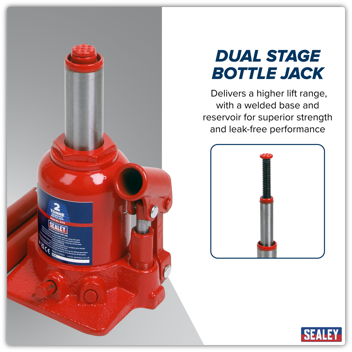 Sealey SJT2 Telescopic Bottle Jack 2 Tonne - additional view 7