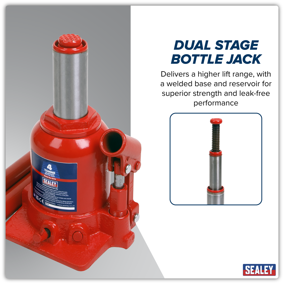 Sealey SJT4 Telescopic Bottle Jack 4 Tonne - additional view 8