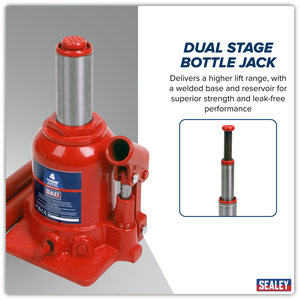Sealey SJT4 Telescopic Bottle Jack 4 Tonne - additional view 8