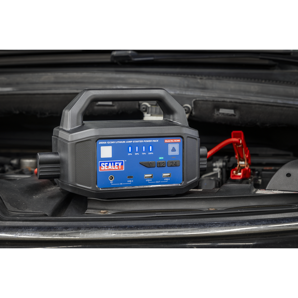 Sealey SL34S 12/24V Lithium-ion Jump Starter Power Pack 2500A - additional view 2