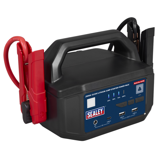 Sealey SL34S 12/24V Lithium-ion Jump Starter Power Pack 2500A