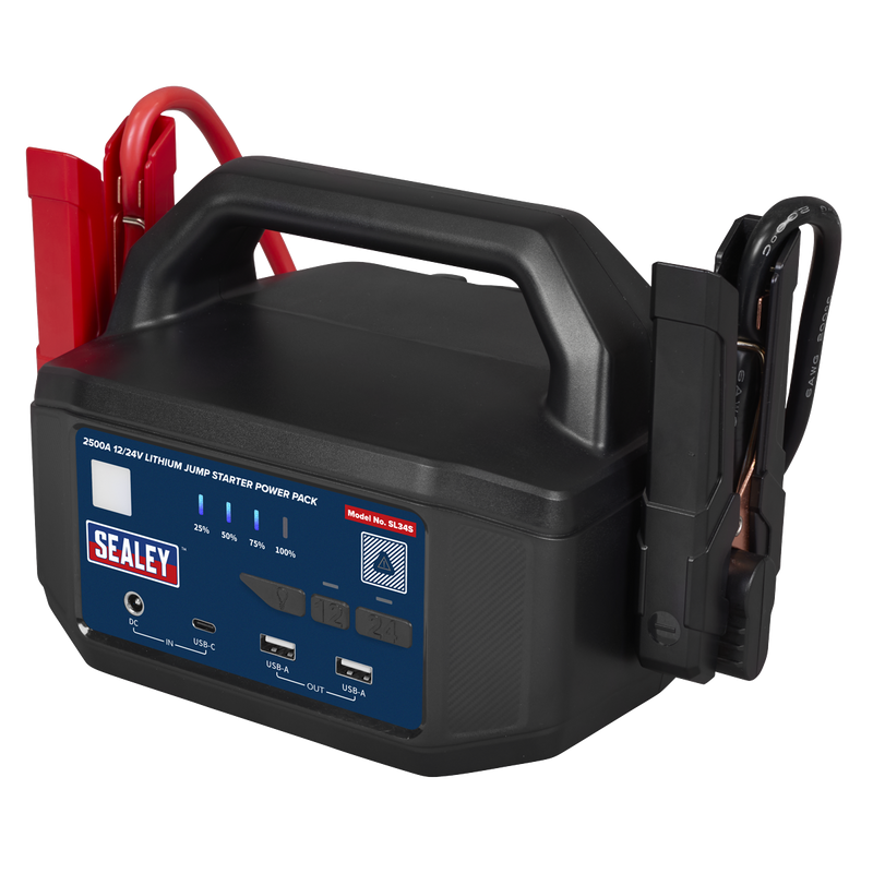 Sealey SL34S 12/24V Lithium-ion Jump Starter Power Pack 2500A - additional view 7