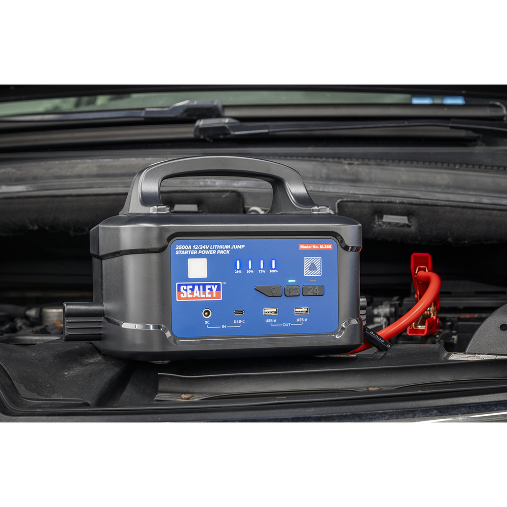 Sealey SL36S 3500A 12/24V Lithium Jump Starter Power Pack - additional view 8