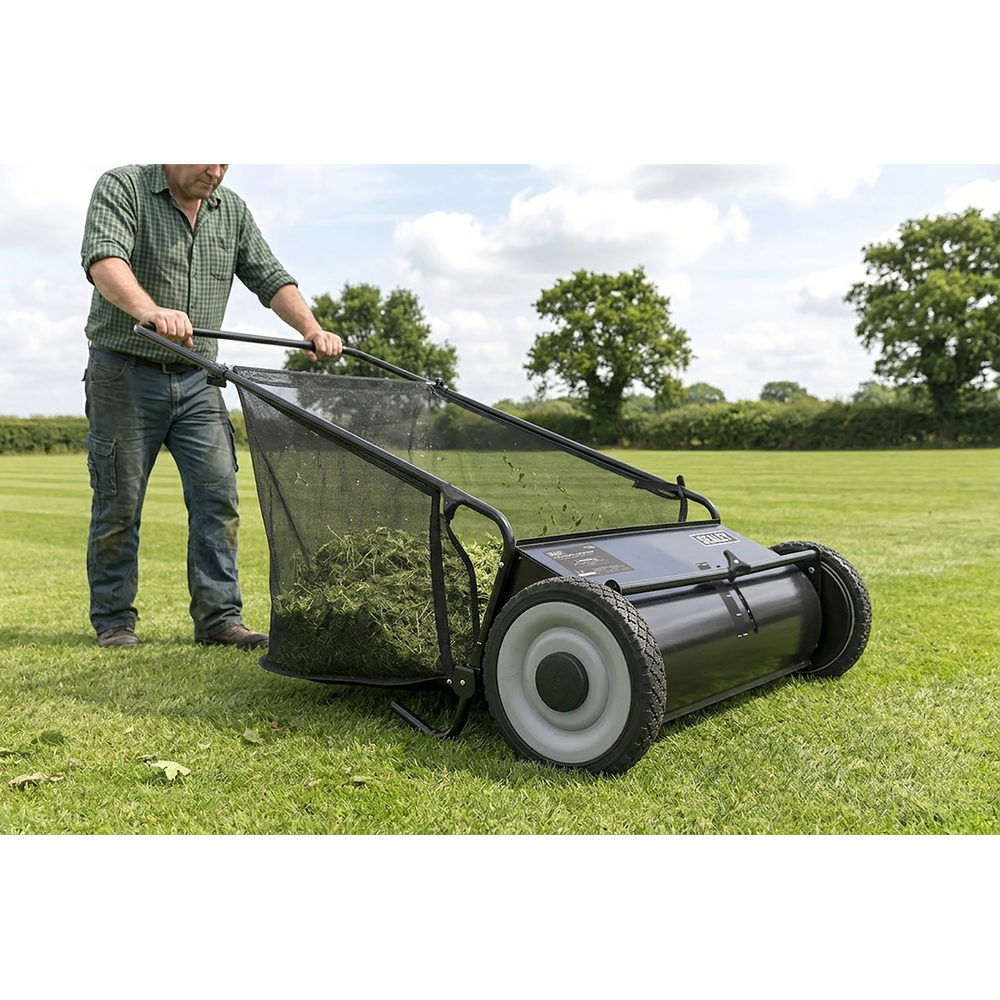 Sealey SLS26 26" Walk Behind Garden Sweeper 200L Capacity - additional view 10