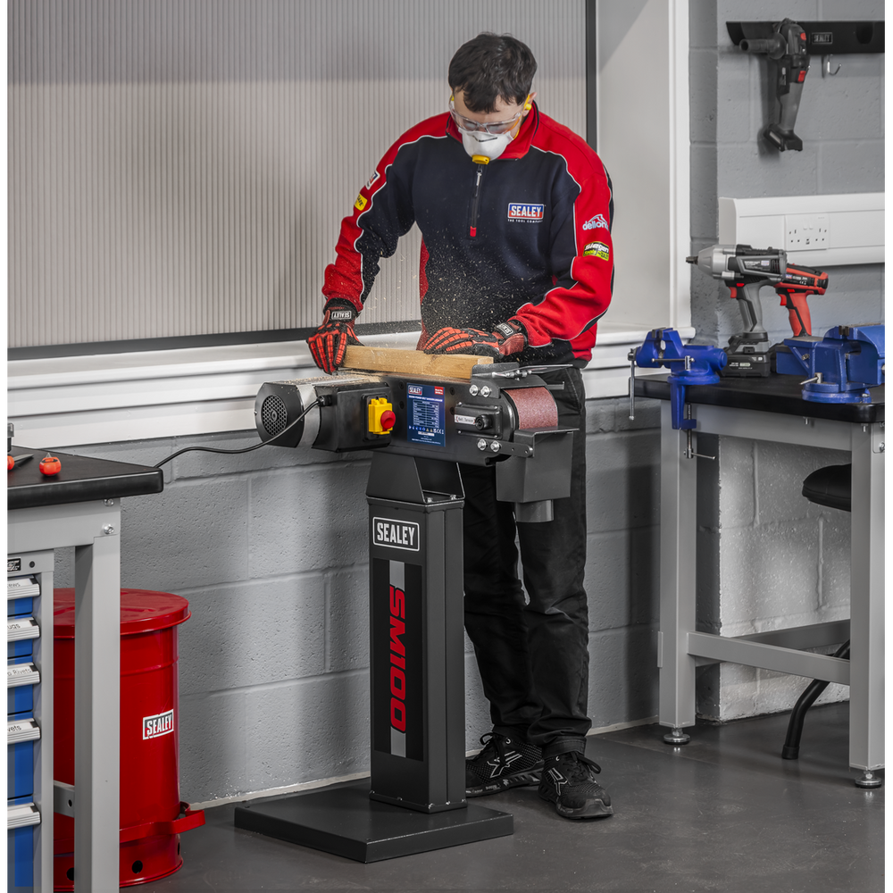 Sealey SM100 Power Belt Sander/Linisher 100 x 1220mm 1500W/230V - additional view 7