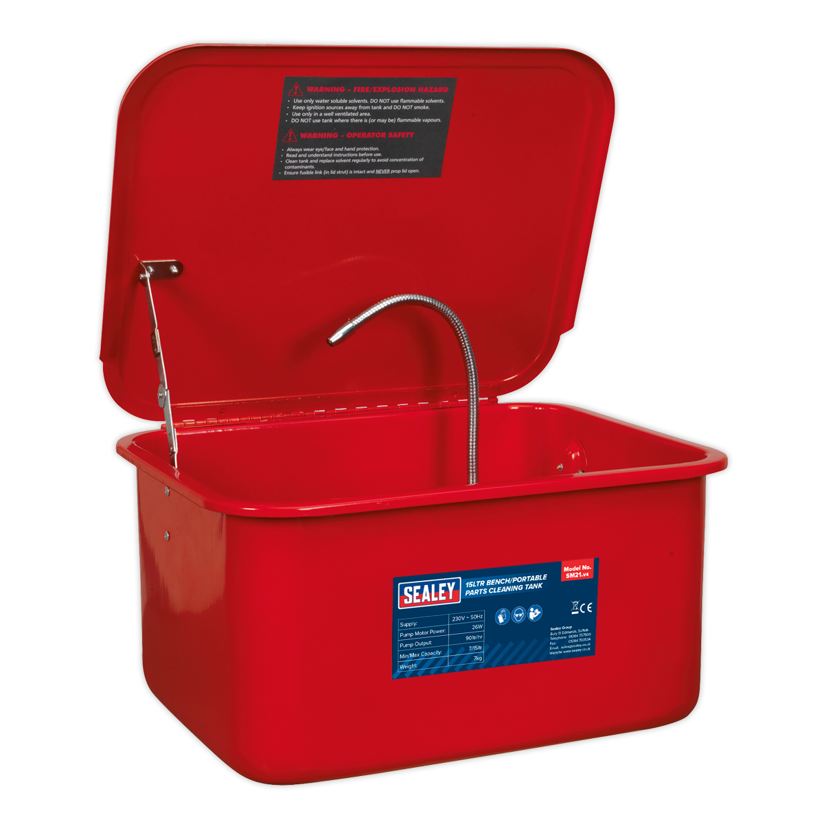 Sealey SM21 Bench/Portable Parts Washer 15L