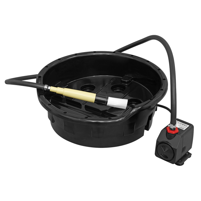 Sealey SM220 Portable Parts Washer Bucket with Brush 14L
