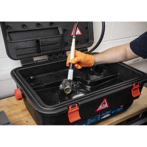 Sealey SM222 Mobile Parts Cleaning Tank with Brush 16L - additional view 7