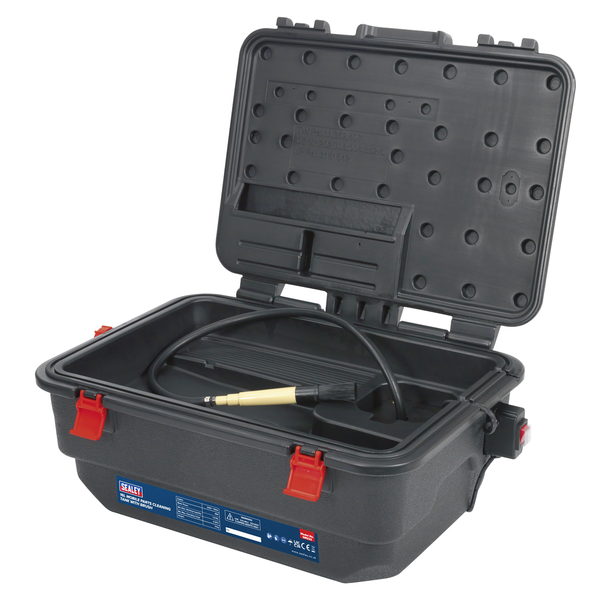 Sealey SM222 Mobile Parts Cleaning Tank with Brush 16L - additional view 2