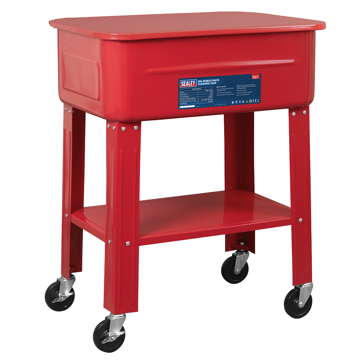 Sealey SM28 Mobile Parts Washer 50L - additional view 4
