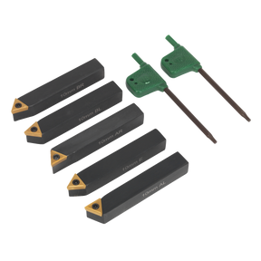 Sealey SM3025CS1 Indexable Lathe Turning Tool Set 10mm 5pc