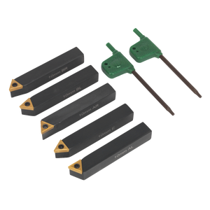 Sealey SM3025CS1 Indexable Lathe Turning Tool Set 10mm 5pc