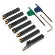 Sealey SM3025CS5 Indexable Lathe Turning Tool Set 8mm 7pc