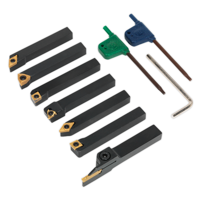 Sealey SM3025CS5 Indexable Lathe Turning Tool Set 8mm 7pc