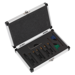 Sealey SM3025CS5 Indexable Lathe Turning Tool Set 8mm 7pc - additional view 2