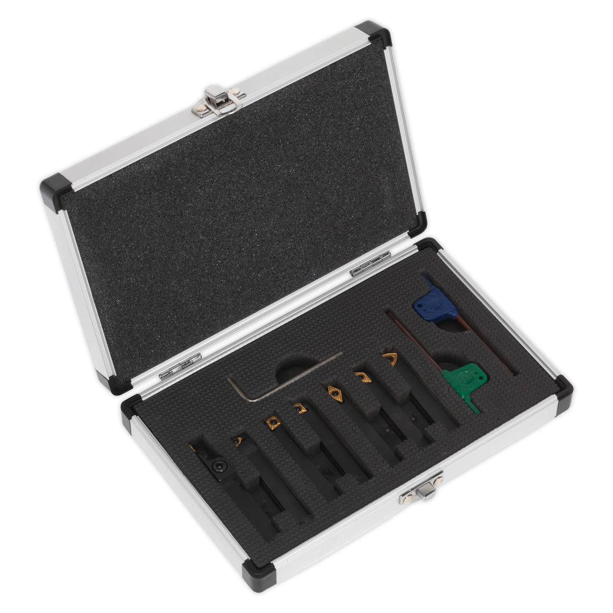 Sealey SM3025CS6 Indexable Lathe Turning Tool Set 10mm 7pc - additional view 2