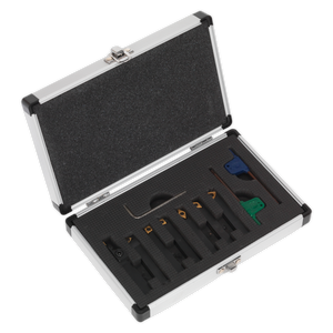 Sealey SM3025CS6 Indexable Lathe Turning Tool Set 10mm 7pc - additional view 2