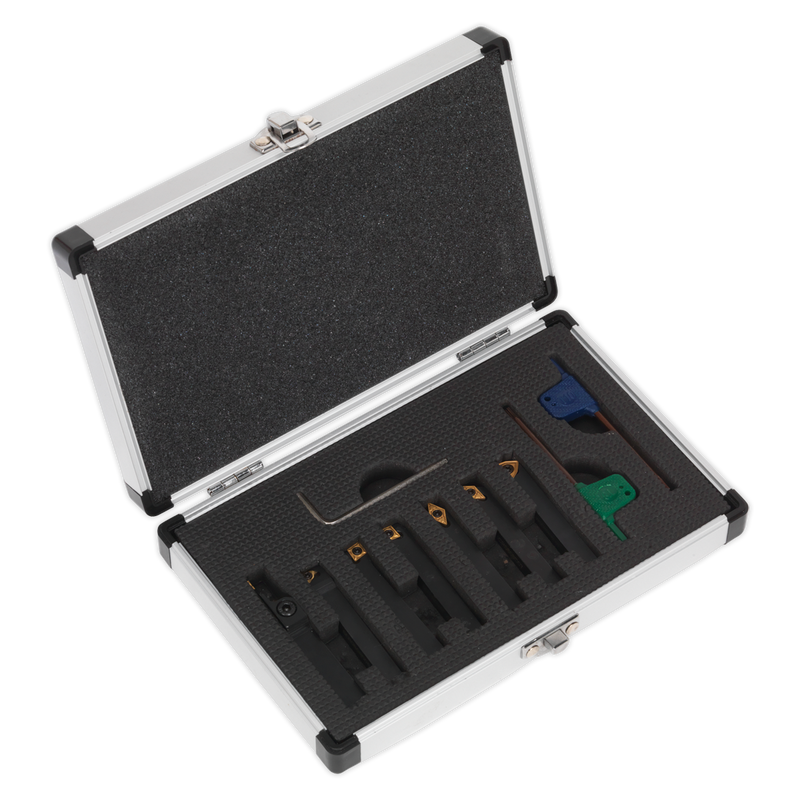 Sealey SM3025CS6 Indexable Lathe Turning Tool Set 10mm 7pc - additional view 2