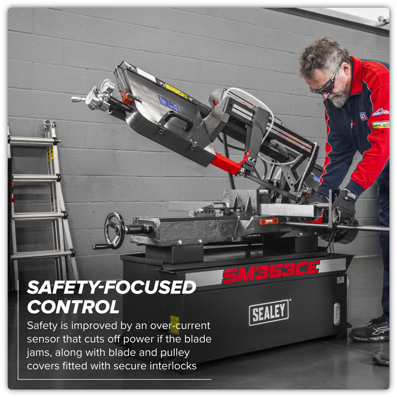 Sealey SM353CE Bandsaw 400mm Horizontal Hydraulic Arm - additional view 5