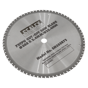 Sealey SM355B72 72tpu Cut-Off Saw Blade Ø355 x 2.4mm/Ø25.4mm