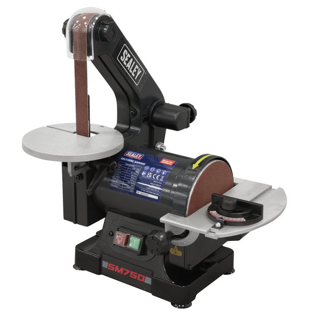 Sealey SM750 762 x 25mm Belt/125mm Disc Sander 250W/230V
