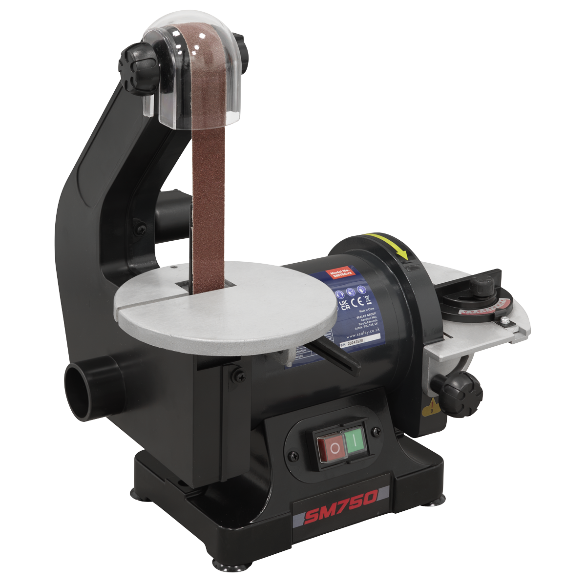 Sealey SM750 762 x 25mm Belt/125mm Disc Sander 250W/230V - additional view 4