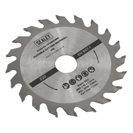 Sealey SM85B20 20tpu Circular Saw Blade Ø85 x 15 x 1.3mm