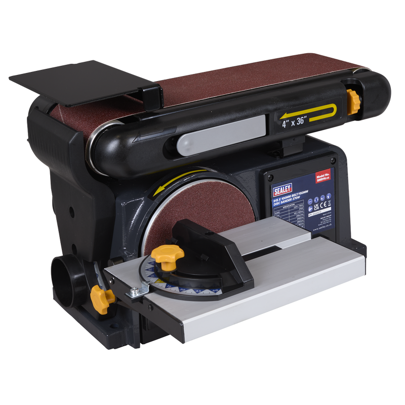 Sealey SM914 915 x 100mm Belt/150mm Disc Sander 370W/230V - additional view 4