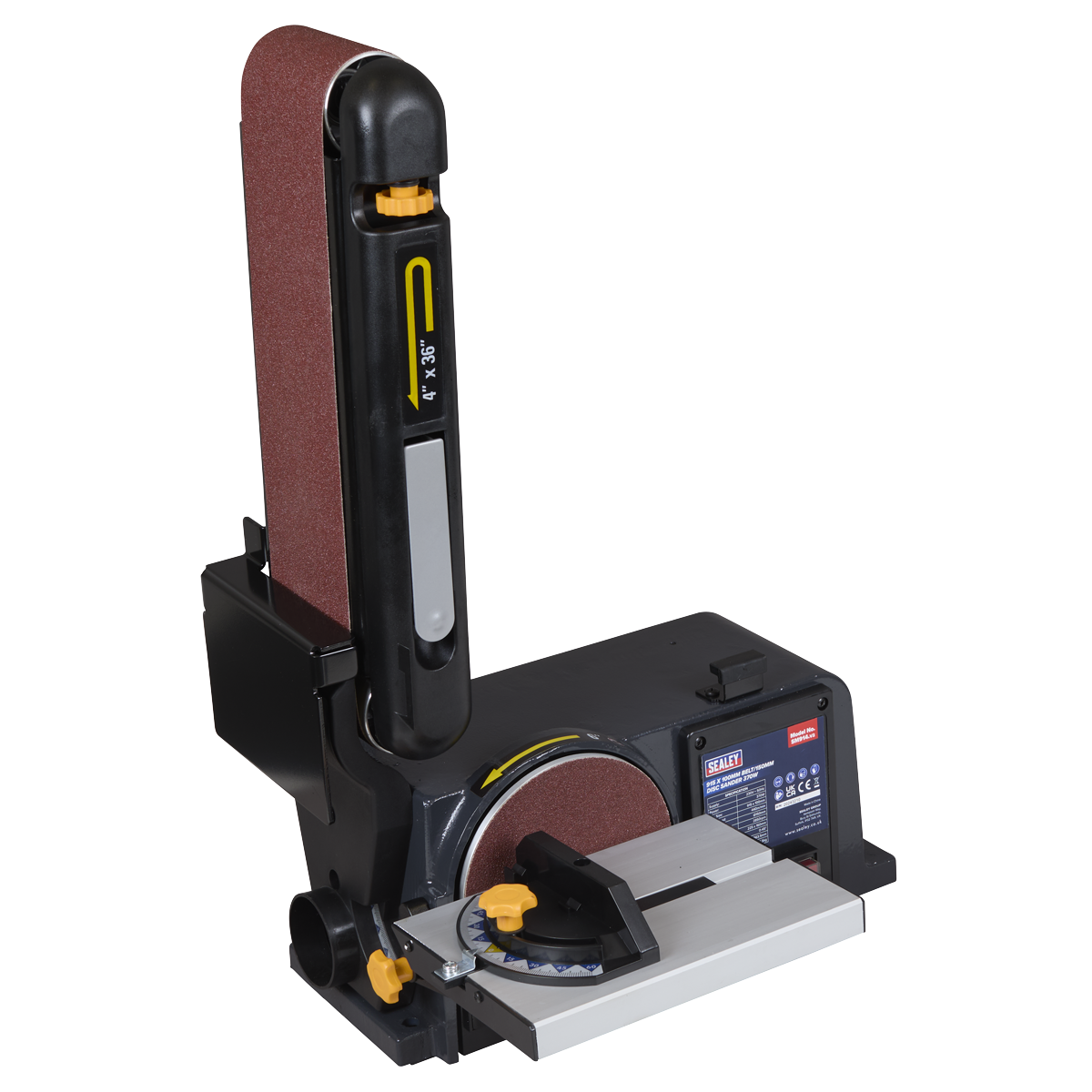 Sealey SM914 915 x 100mm Belt/150mm Disc Sander 370W/230V - additional view 6