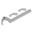Sealey SMC2L Adjustable C-Spanner Hook & Pin Wrench Set 51-121mm 4pc