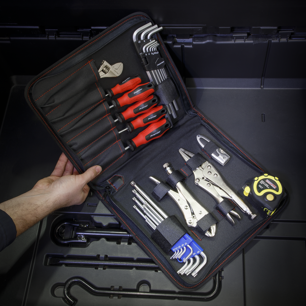 Sealey SMC43 Zipped Tool Pouch 6-Pocket - additional view 3