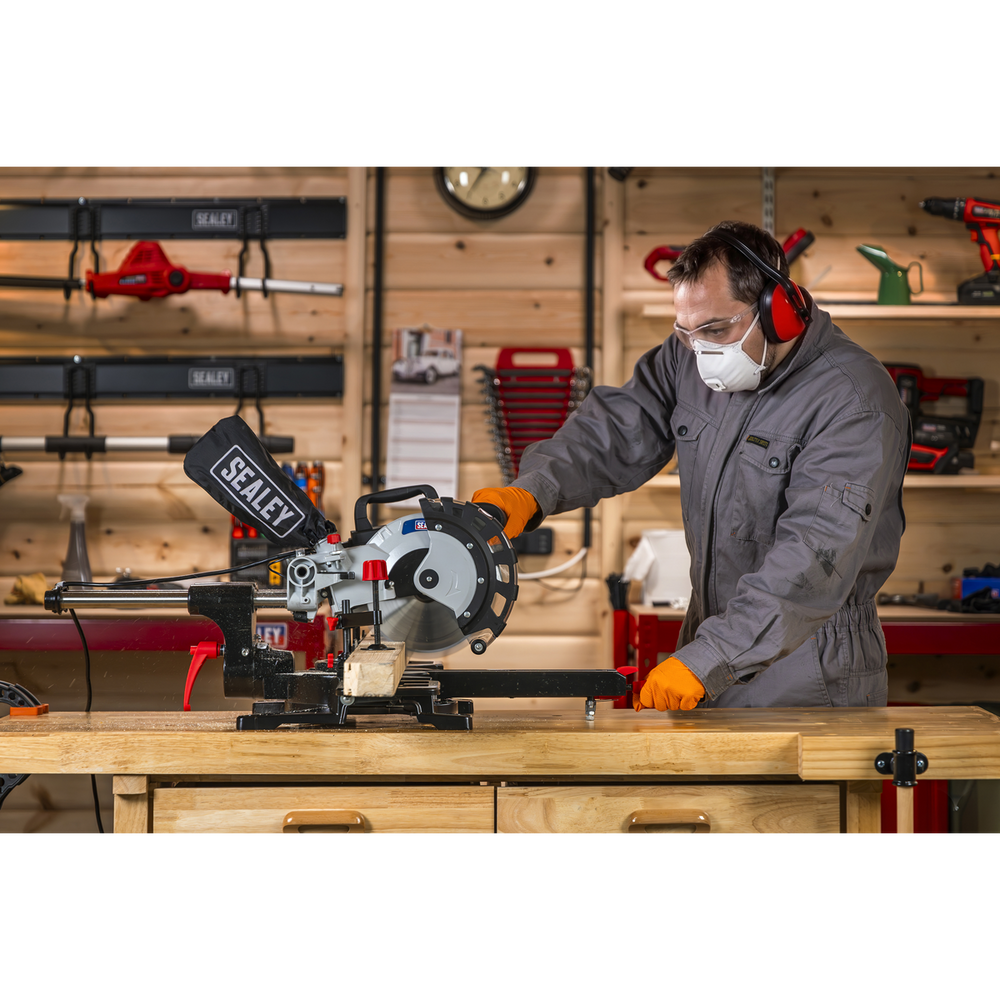 Sealey SMS216 Sliding Compound Mitre Saw 216mm - additional view 10