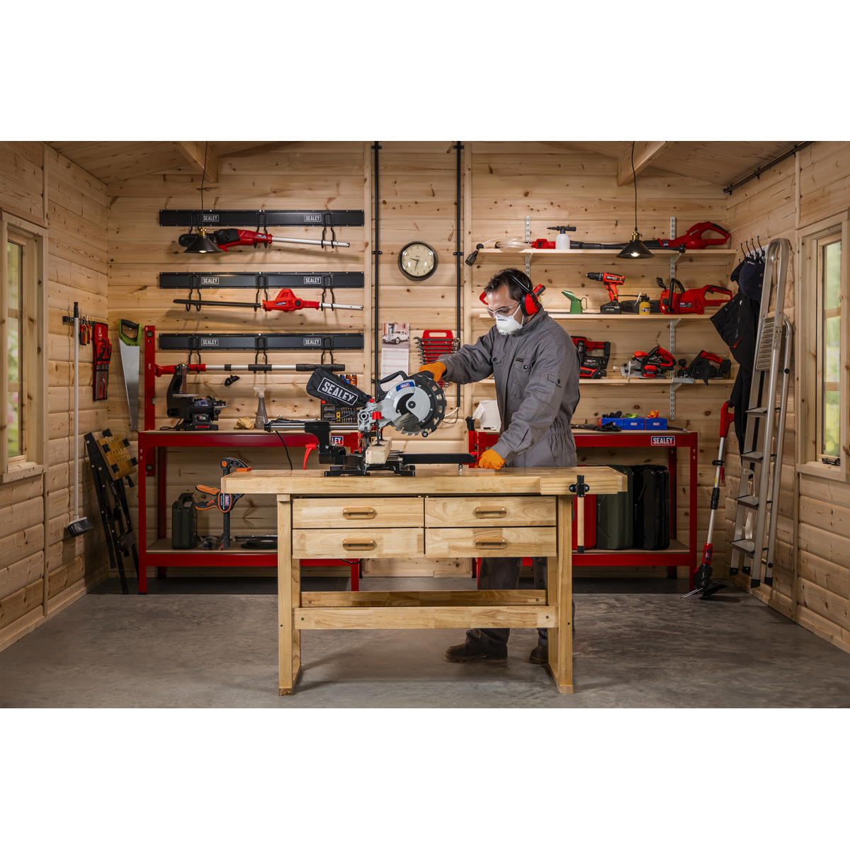 Sealey SMS216 Sliding Compound Mitre Saw 216mm - additional view 11