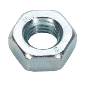 Sealey SN10 Zinc Plated Steel Nut M10, DIN 934 - Pack of 100