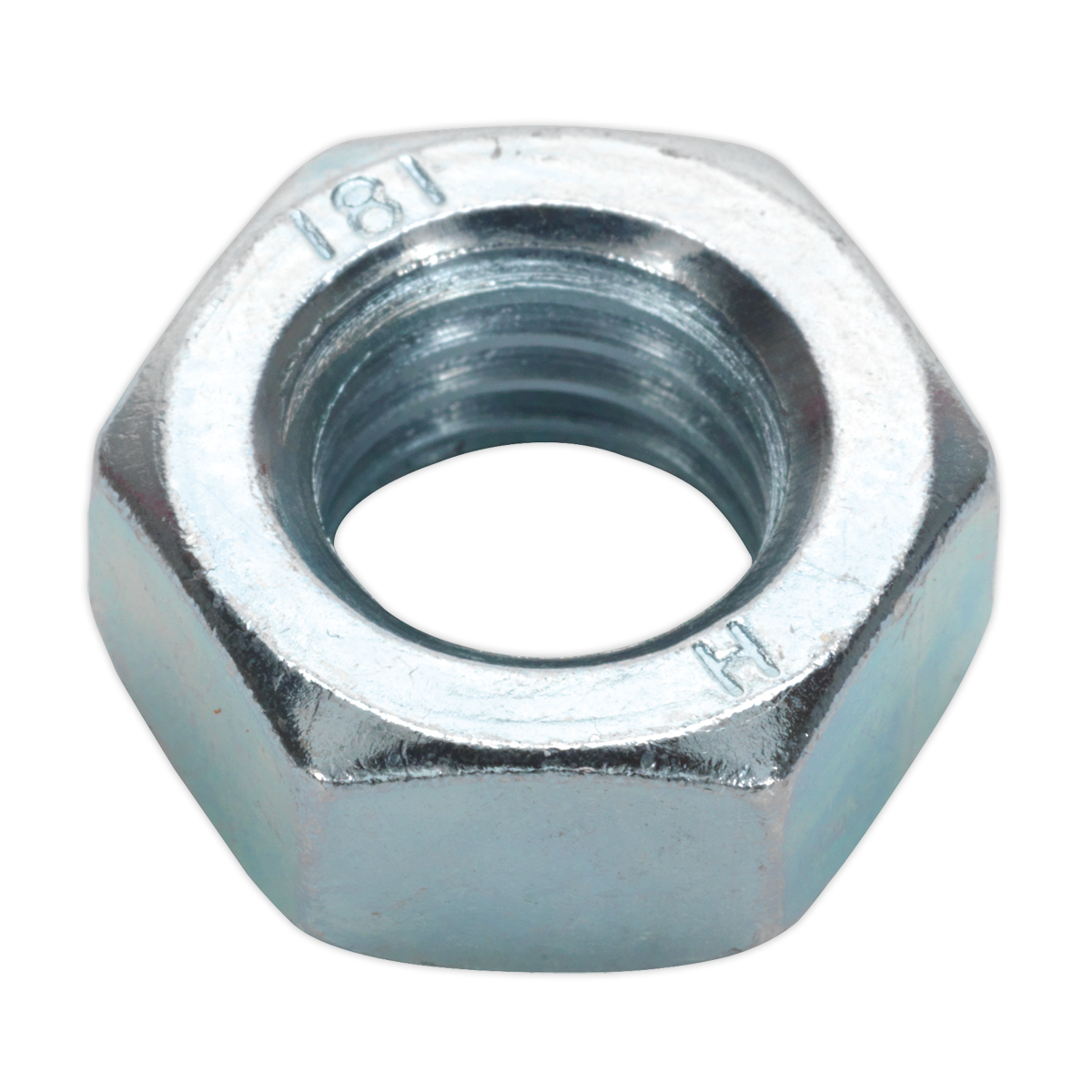 Sealey SN14 Zinc Plated Steel Nut M14, DIN 934 - Pack of 25