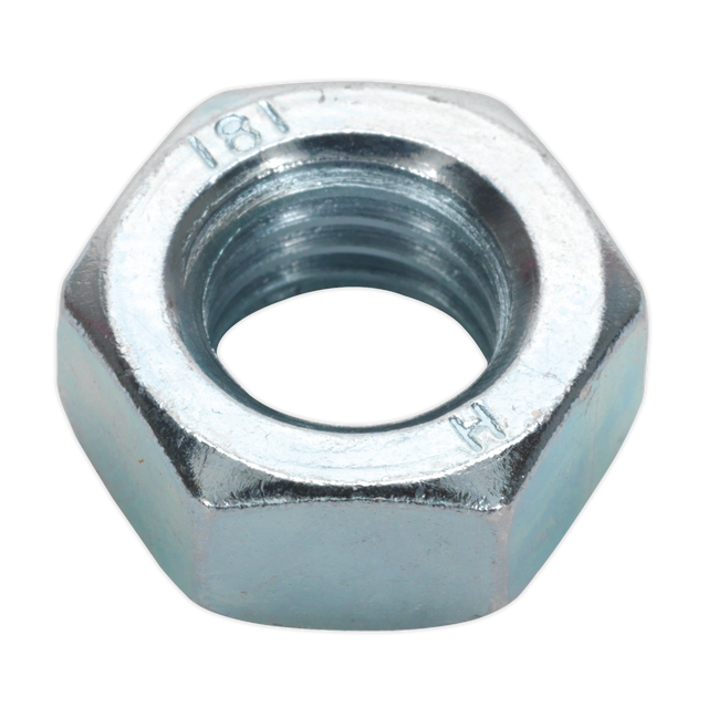 Sealey SN14 Zinc Plated Steel Nut M14, DIN 934 - Pack of 25