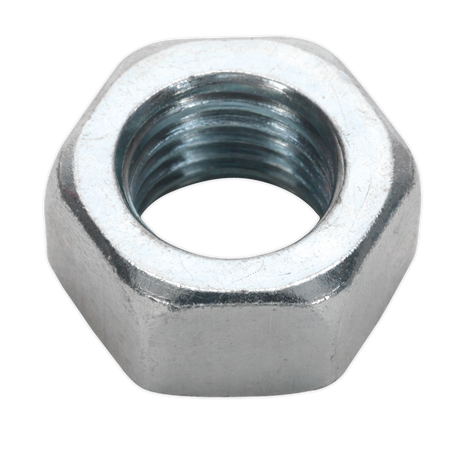 Sealey SN16 Zinc Plated Steel Nut M16, DIN 934 - Pack of 25