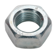 Sealey SN20 Zinc Plated Steel Nut M20, DIN 934 - Pack of 10