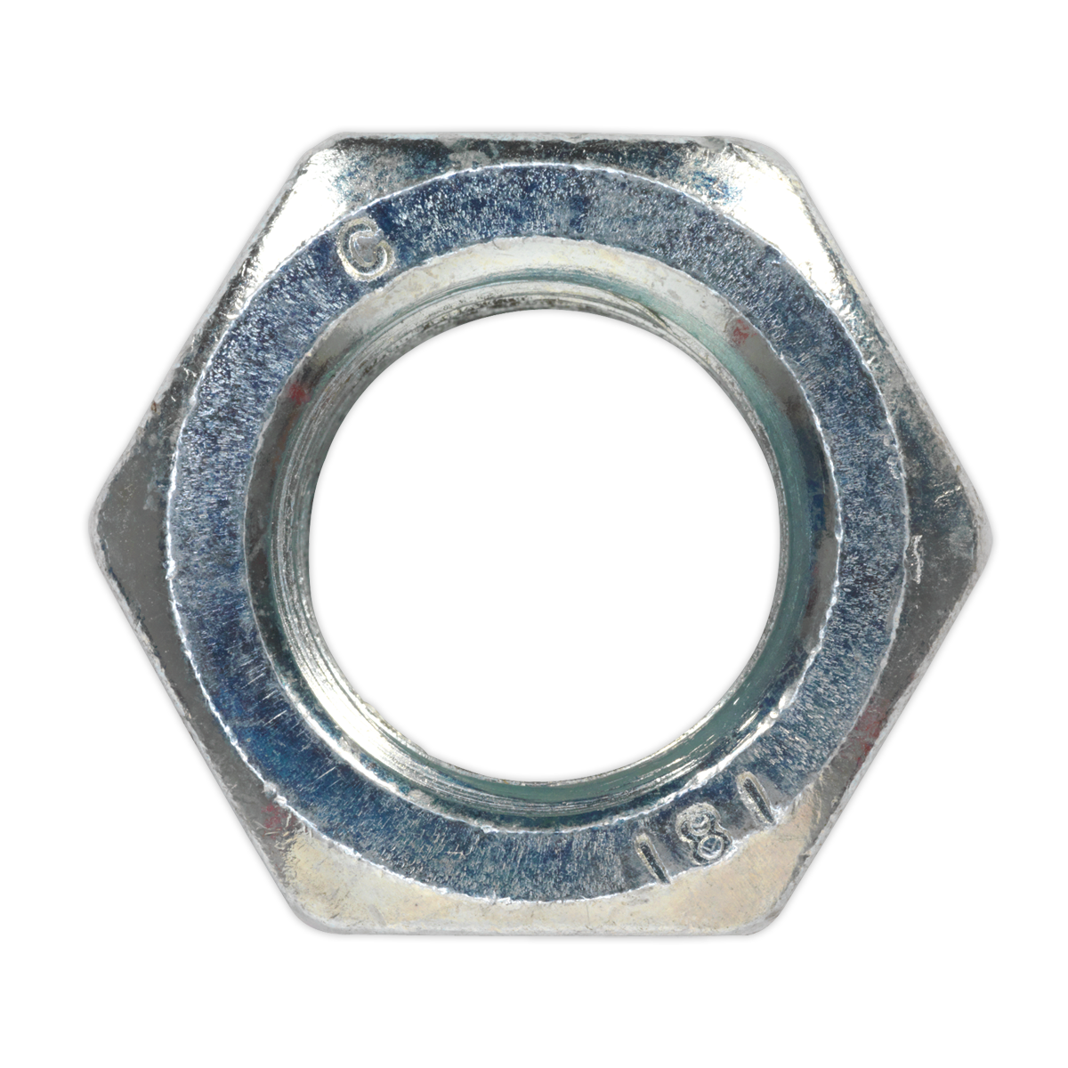 Sealey SN20 Zinc Plated Steel Nut M20, DIN 934 - Pack of 10 - additional view 3