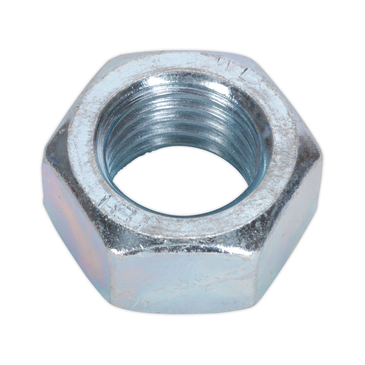 Sealey SN24 Zinc Plated Steel Nut M24, DIN 934 - Pack of 5