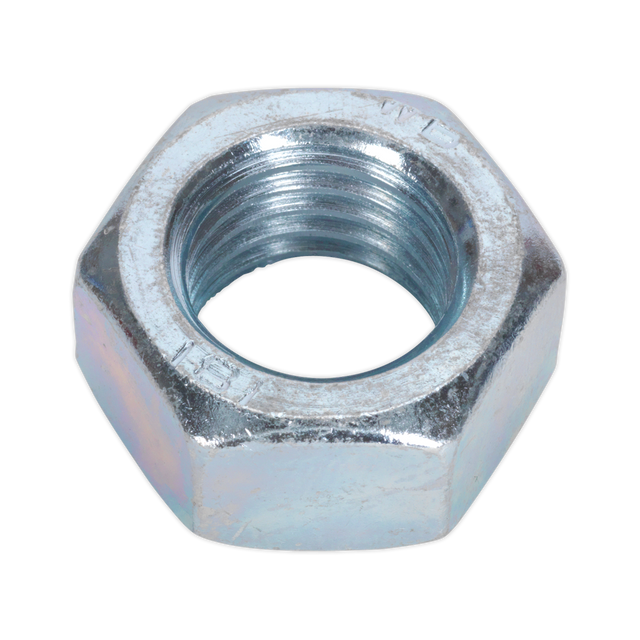 Sealey SN24 Zinc Plated Steel Nut M24, DIN 934 - Pack of 5