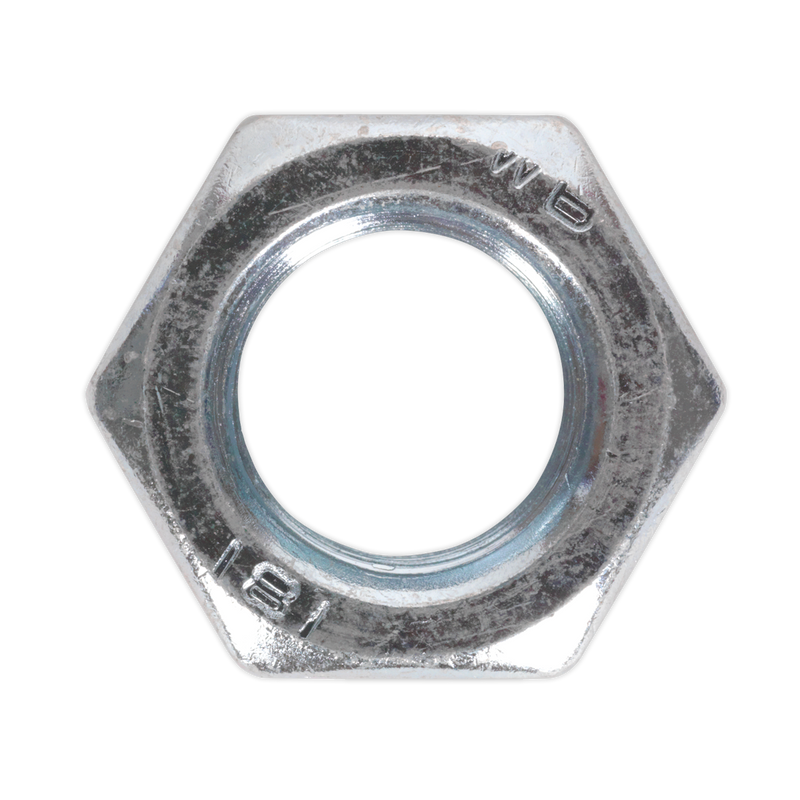 Sealey SN24 Zinc Plated Steel Nut M24, DIN 934 - Pack of 5 - additional view 3