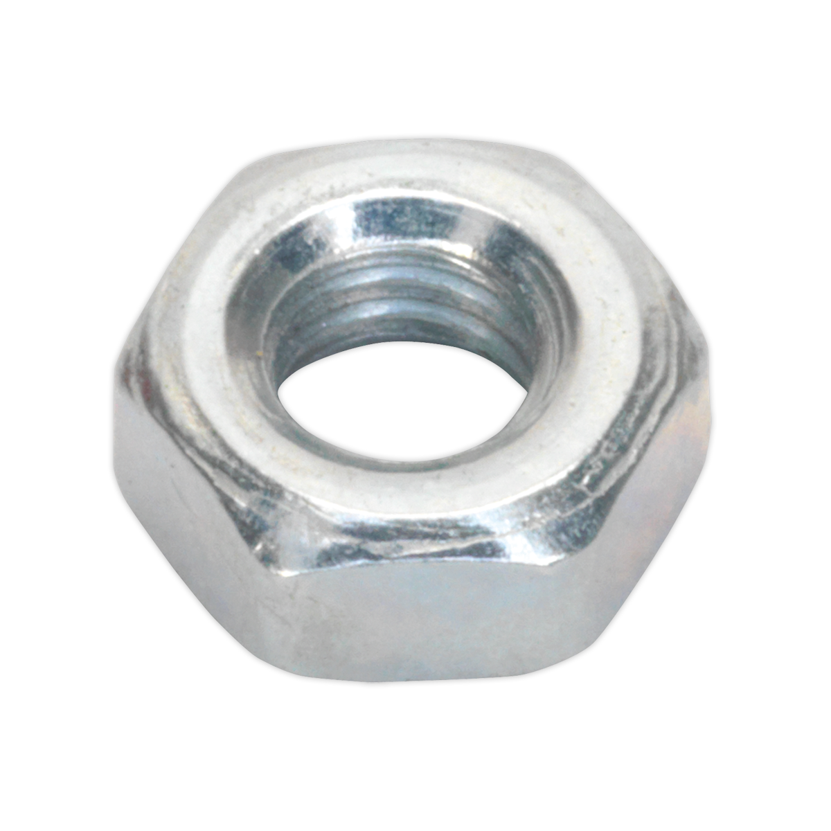 Sealey SN4 Zinc Plated Steel Nut M4, DIN 934 - Pack of 100