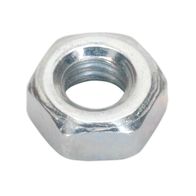 Sealey SN4 Zinc Plated Steel Nut M4, DIN 934 - Pack of 100