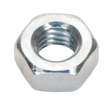 Sealey SN6 Zinc Plated Steel Nut M6, DIN 934 - Pack of 100