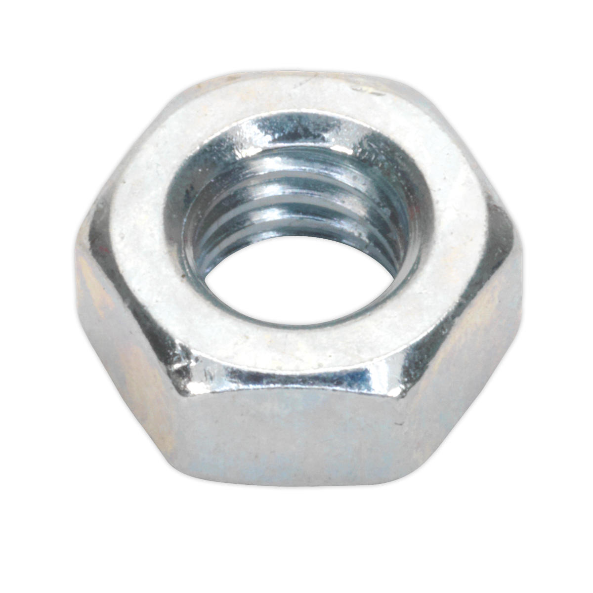 Sealey SN6 Zinc Plated Steel Nut M6, DIN 934 - Pack of 100
