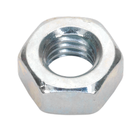 Sealey SN6 Zinc Plated Steel Nut M6, DIN 934 - Pack of 100