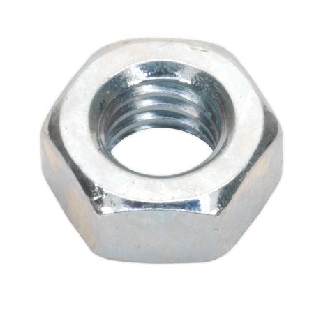 Sealey SN6 Zinc Plated Steel Nut M6, DIN 934 - Pack of 100