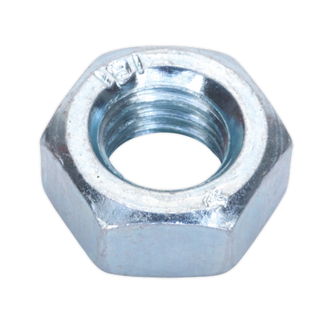 Sealey SN8 Zinc Plated Steel Nut M8, DIN 934 - Pack of 100